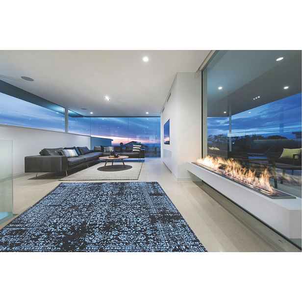 Ručně vázaný kusový koberec Diamond DC-JK 1 Denim blue/aqua, 365x550, modrá, chodba / předsíň, Diamond Carpets India