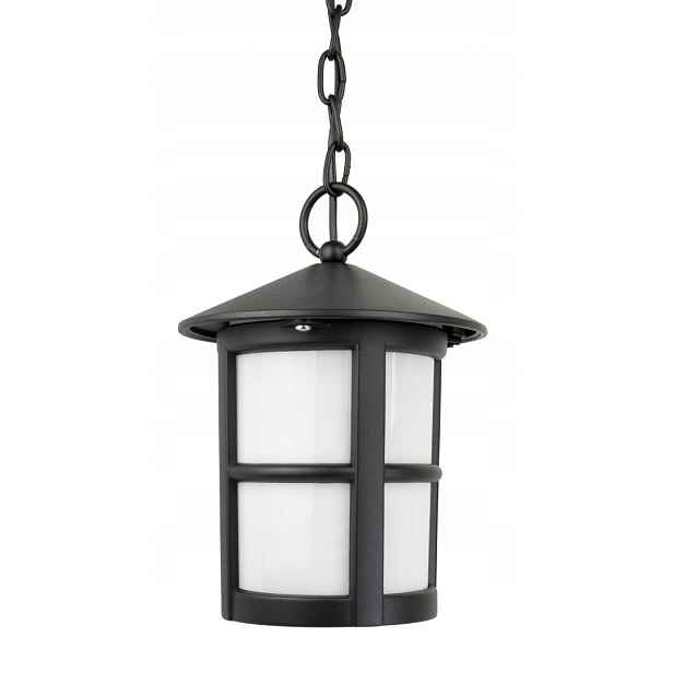 Venkovní terasová závěsná lampa černá bílá na řetězu Su-ma