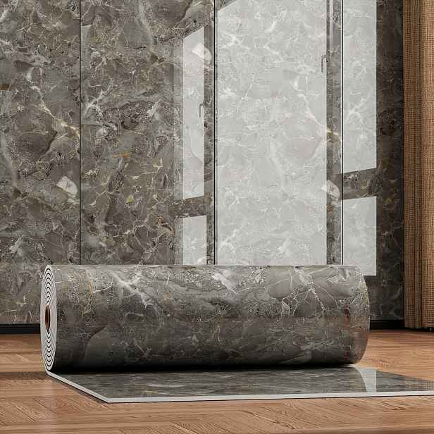 TEMU 1 role silné imitace kamene PVC renovace, nástroj pro obnovu podlahy, zesílený na 3,25 mm, 40 x 305 cm, pěnová struktura zlepšuje pocit nohou a