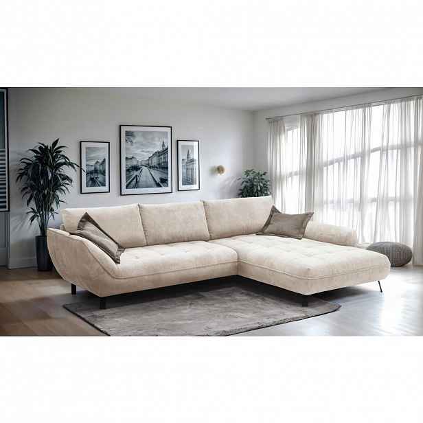 Livetastic ROHOVÁ SEDAČKA, textil, béžová, světle hnědá