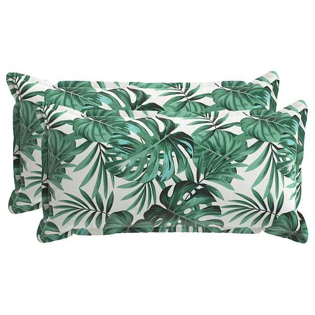 vidaXL Polštář List s polštářem HOUTEN 2 ks Vzor listů Polyester