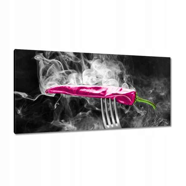 Obrazy 115x55 Růžová paprika Vidlička