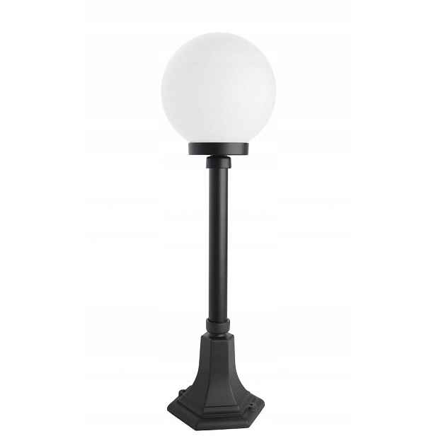 Stojací zahradní lampa dekorativní koule 20 cm bílá nebo kouřová 68 cm Su-ma