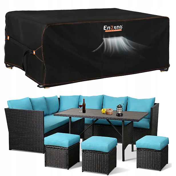Zahradní potah na sadu 250 x 250 x 90 cm černý