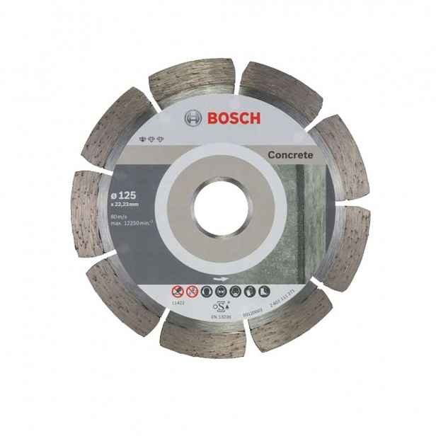 Bosch - Sada diamantových řezných kotoučů na beton 125x22,23 mm, 10 ks 2608603240