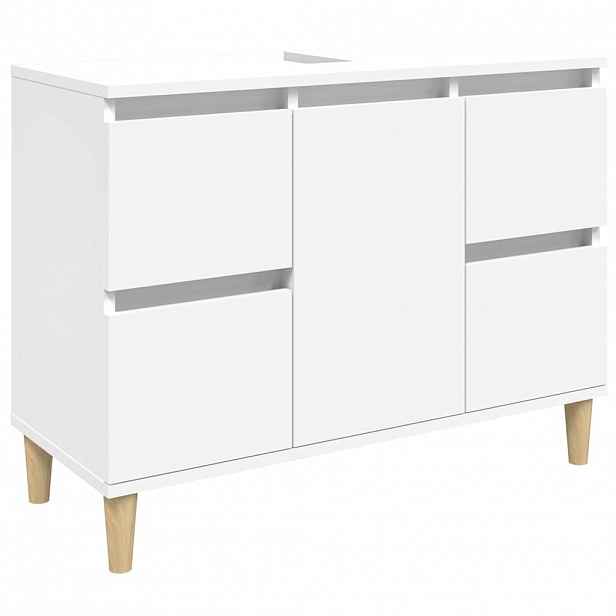 vidaXL Skříňka pod umyvadlo bílá 80 x 33 x 60 cm kompozitní dřevo