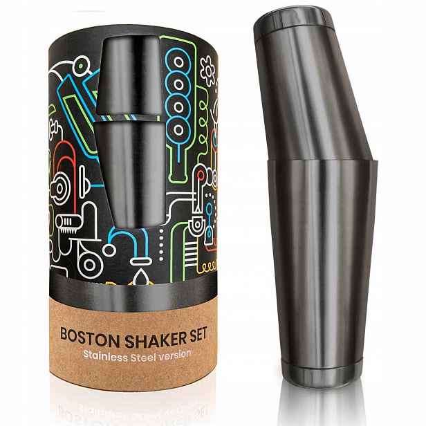 Barmanský shaker profesionální bostonský set ocelový Tin-Tin 750 ml