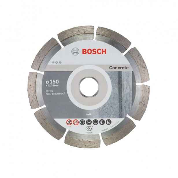 Bosch - Sada diamantových řezných kotoučů na beton 150x22,23 mm, 10 ks 2608603241
