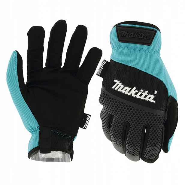 Ochranné rukavice Makita P-84660 černo-tyrkysové L/9