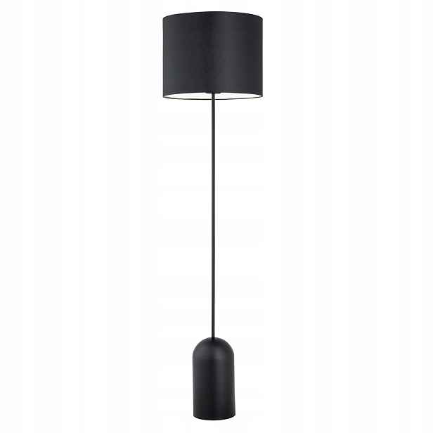 Podlahová lampa, černé stínidlo, 1xE27, 15 W, 142 cm, Aspen, Emibig