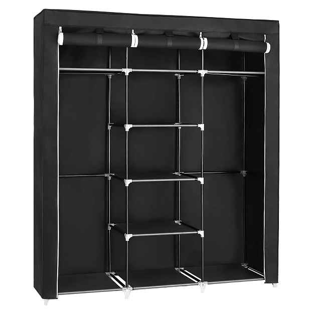 Skříň Songmics Vasagle 150 x 175 x 45 cm černá