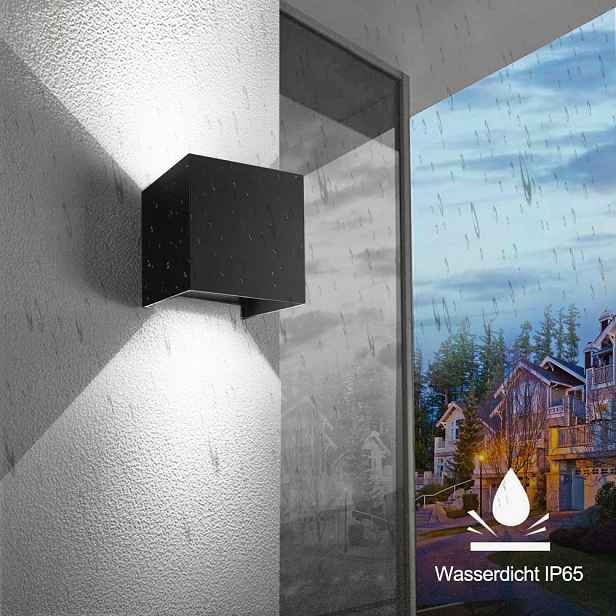 Venkovní Led nástěnné svítidlo o výkonu 20 W, voděodolné, IP65, s regulací světla
