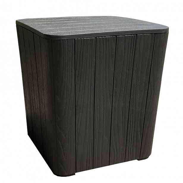 Zahradní stolek / úložný box IBLIS Tempo Kondela Černá