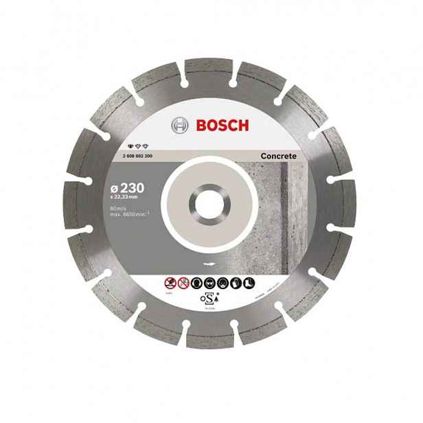 Bosch - Sada diamantových řezných kotoučů na beton 230x22,23 mm, 10 ks 2608603243