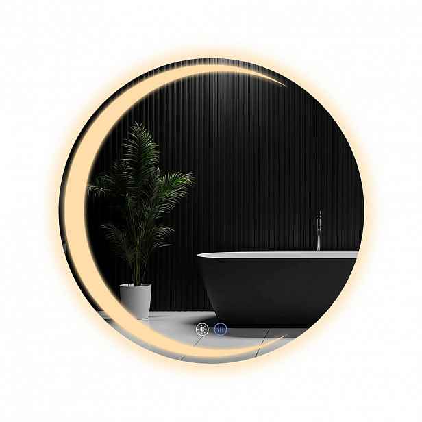 Nettlife KOUPELNOVÉ zrcadlo Redinger s LED osvětlením Ø70 cm