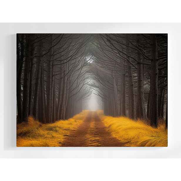 Plakát Krajina Cesta Stezka Aleja Stromy Podzim 100x75