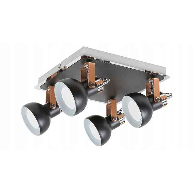 Stropní reflektor černý matný GU10 4x35W Balzac 5612 Rabalux