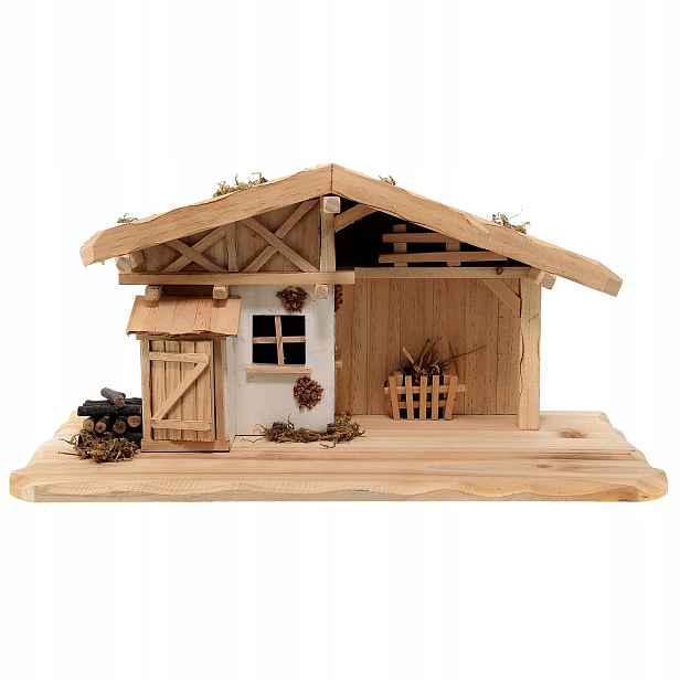 Vánoční Betlém Dekorace 45x20x23 CM Pro Figurky 7-9 CM