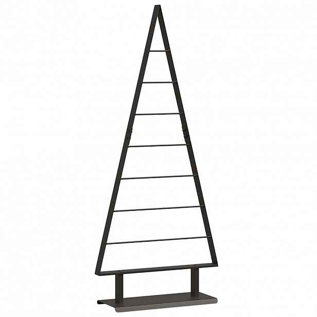 vidaXL Kovový vánoční stromeček Černá 125,5 cm Ocel