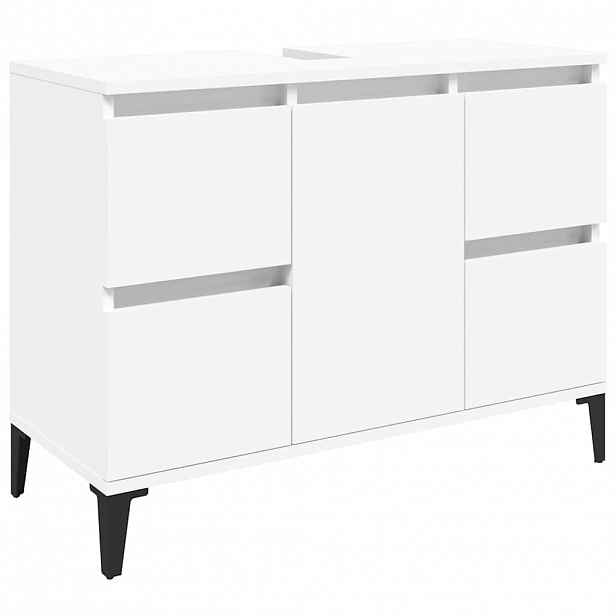 vidaXL Skříňka pod umyvadlo bílá 80 x 33 x 60 cm kompozitní dřevo