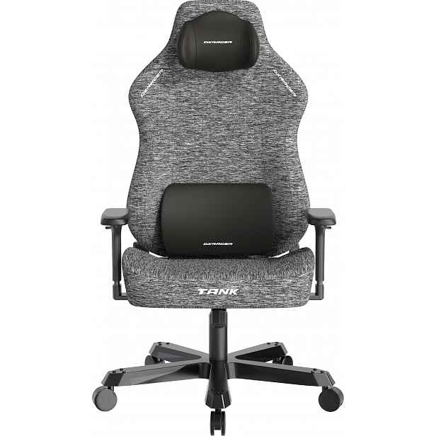 Herní židle DXRacer TANK šedá, látková