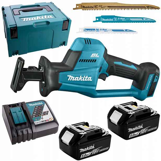 Akumulátorová pila pila ocaska jednoruční 18V 2x5Ah Makita DJR189RTJ