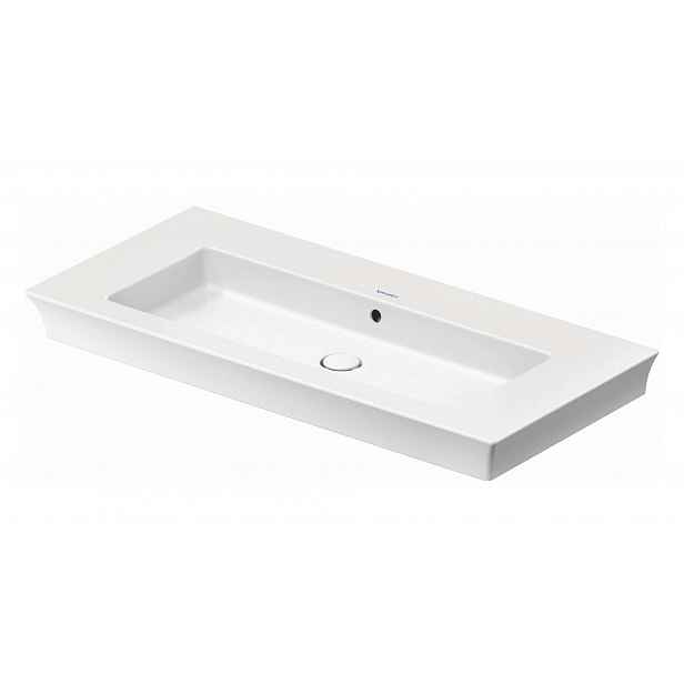 Duravit White Tulip - Nábytkové umyvadlo 105x49 cm, bez otvoru pro baterii, bílá 2363100060