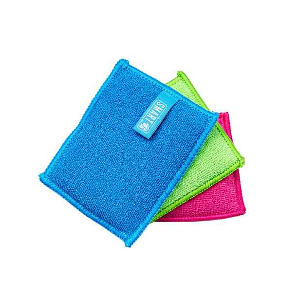 HITEKO (Smart microfiber system) Houbičky na nádobí z mikrovlákna, pratelné, 3ks v balení