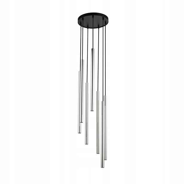 Lustr Závěsná lampa Sopel Lux Černá Ocel Lakovaná Sigma Lighting