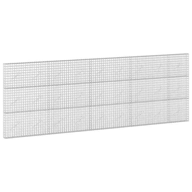 vidaXL Gabion s drátem 5 mm a síťkou 5x5 cm 450x10x150 cm