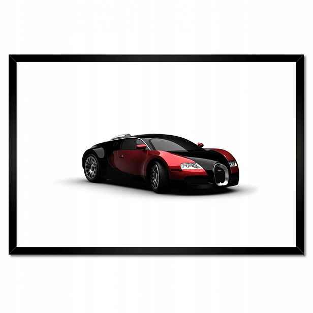 Plakáty v rámu 60x40 Červené Bugatti Veyron