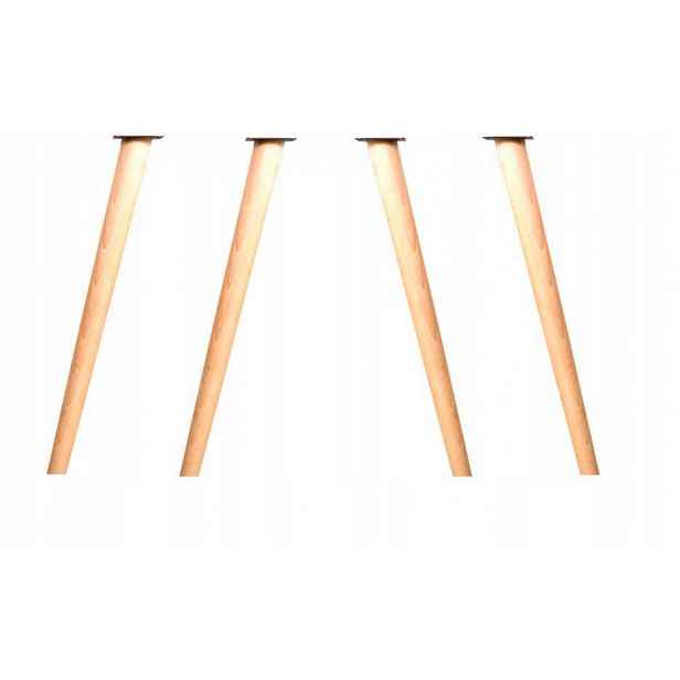 Dřevěné Nohy Pro Nábytek, Výška 65 CM, Soustružené Plechy