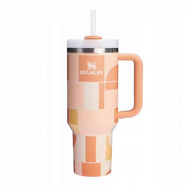 Hrnek Stanley Apricot Court Geo 1,18 l Quencher H2.0 FlowState Tumbler Term