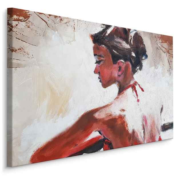 MyBestHome BOX Plátno Zamyšlená Žena Varianta: 120x80