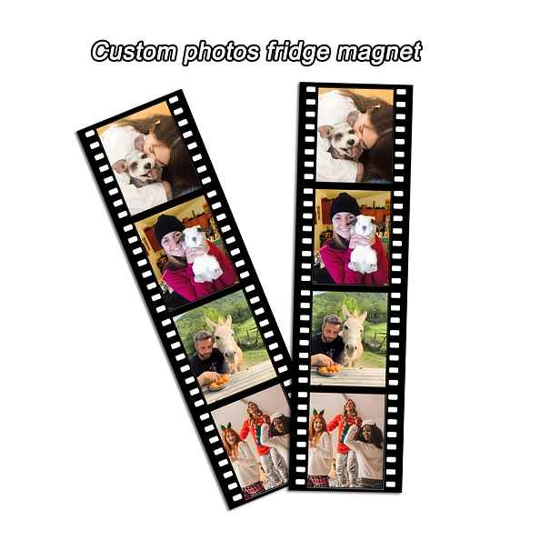 TEMU 1 ks/2 ks Vlastní fotomagnetky na lednici ve stylu filmu, Vytiskněte si vlastní fotografii, Vlastní měkké magnetické magnetky na lednici,