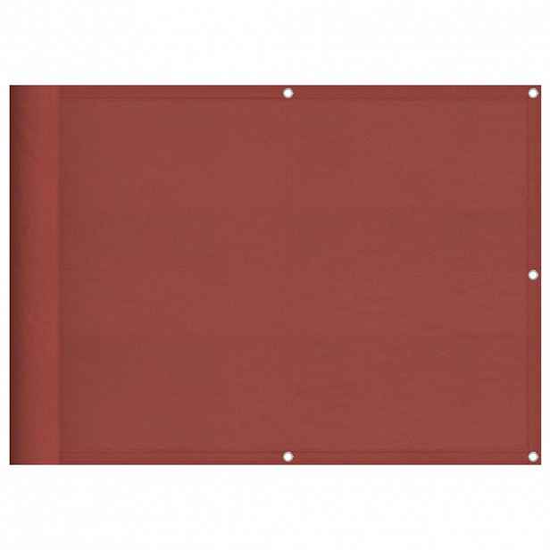 vidaXL Balkónová zástěna terakota 75 x 800 cm 100% polyester oxford