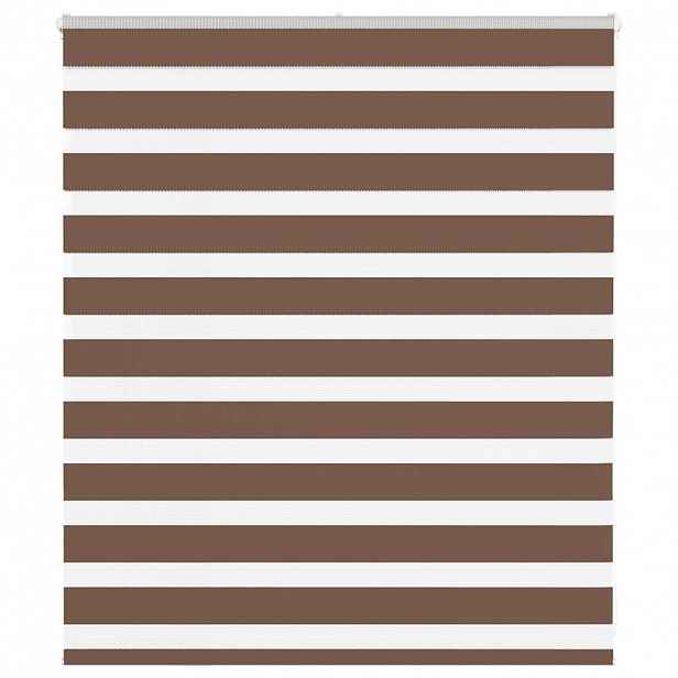 vidaXL Zebra roleta hnědá 125x100 cm šířka látky 120,9 cm polyester