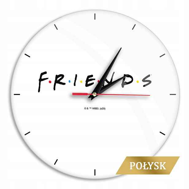 Nástěnné hodiny 29 cm Friends Přátelé, lesk