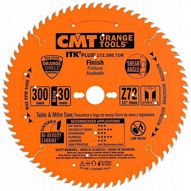 Cmt 272.300.72M Pila Itk D=300 F=30 Z=72 K=2,4/1,8