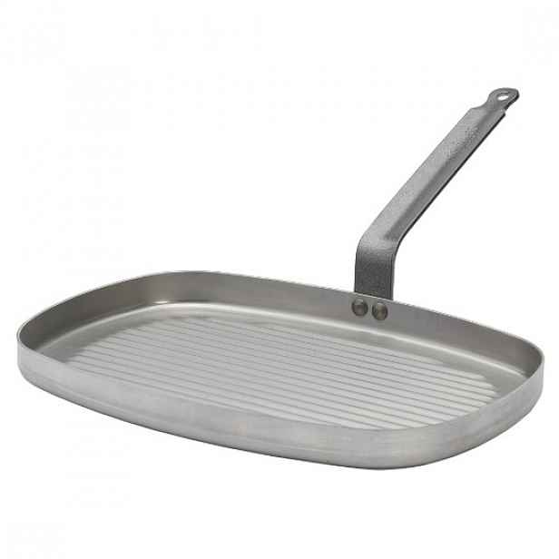 Grilovací pánev "CARBONE PLUS", 38 x 26 cm - značka "de Buyer".