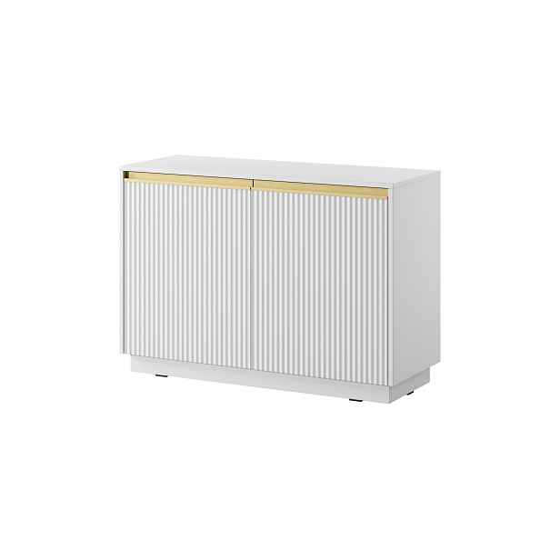 Piaski Komoda Royal II 104 cm bílá/zlatá
