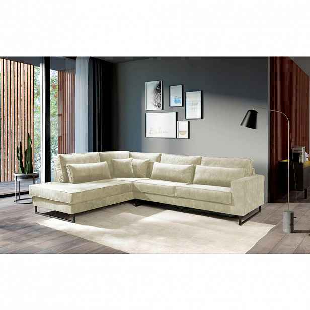 Livetastic ROHOVÁ SEDAČKA, textil, kompozitní dřevo, béžová