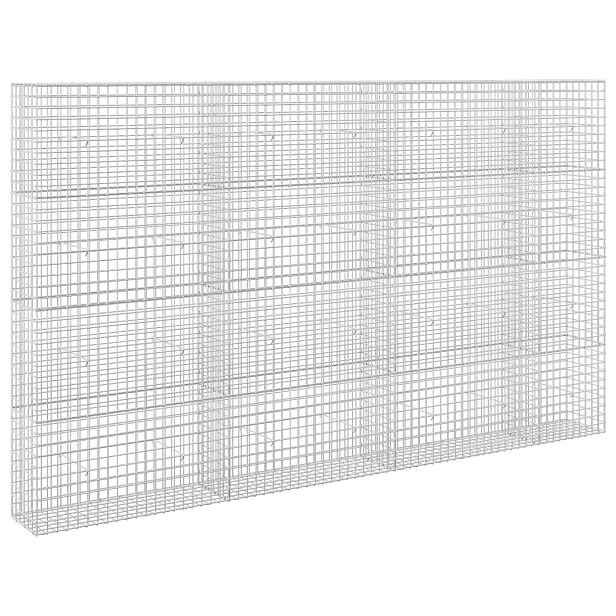 vidaXL Gabion s drátem 5 mm a síťkou 5x5 cm 350x30x200 cm