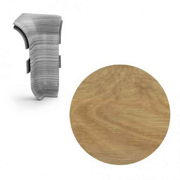 Vnitřní roh k soklu Naturel dub galský , PVC délka 0,5 cm, výška hrany 56 mm, NATNGTW51