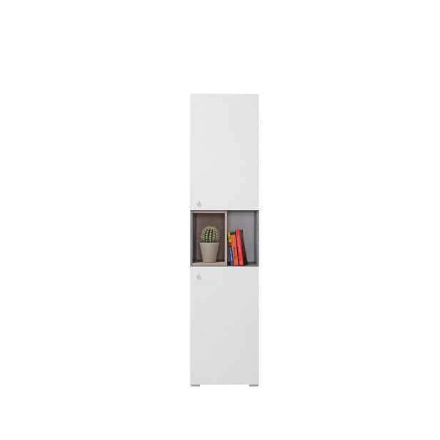 MASSENO KNIHOVNA GALIA, 45x40x190 cm, taupe