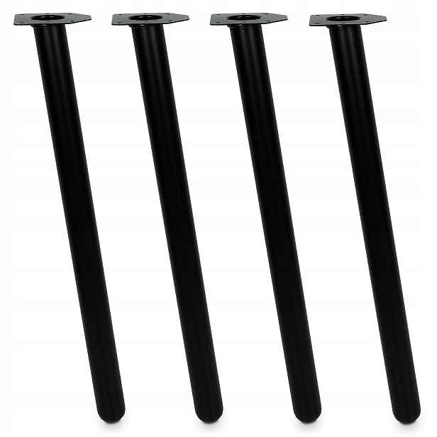 4x Nábytková Noha Černá Šikmá Loft Pevná Noha Na Stůl Stolová Noha H71CM
