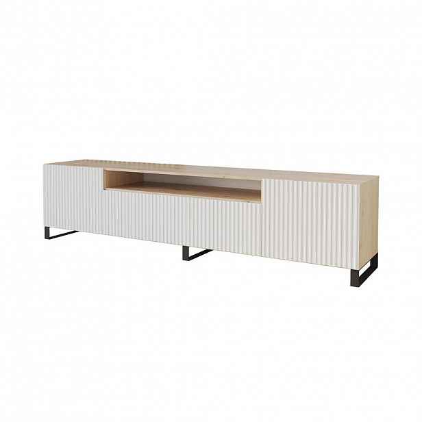 ALTDECOR NÍZKÁ KOMODA NOA-2-S 200 x 53 x 41 cm – Artisan / bílá