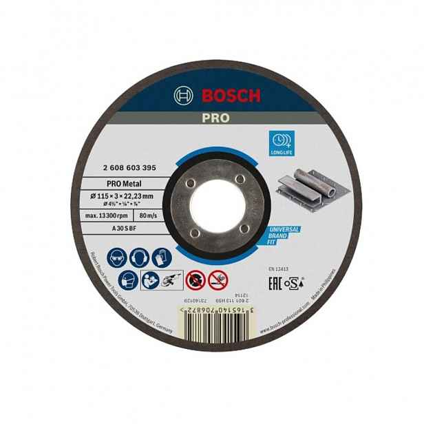 Bosch - Řezný kotouč na kov 115x22,23 mm 2608603395