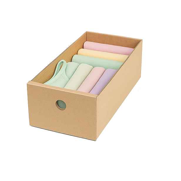 KARTON PAK Úložné boxy na oblečení, organizéry do skříně EKO KARTON 18x40x13cm - zásuvka