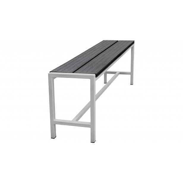 Kovová Šatní Lavička 155 CM S Terasovou Deskou Wpc – Smontovaná, Stabilní